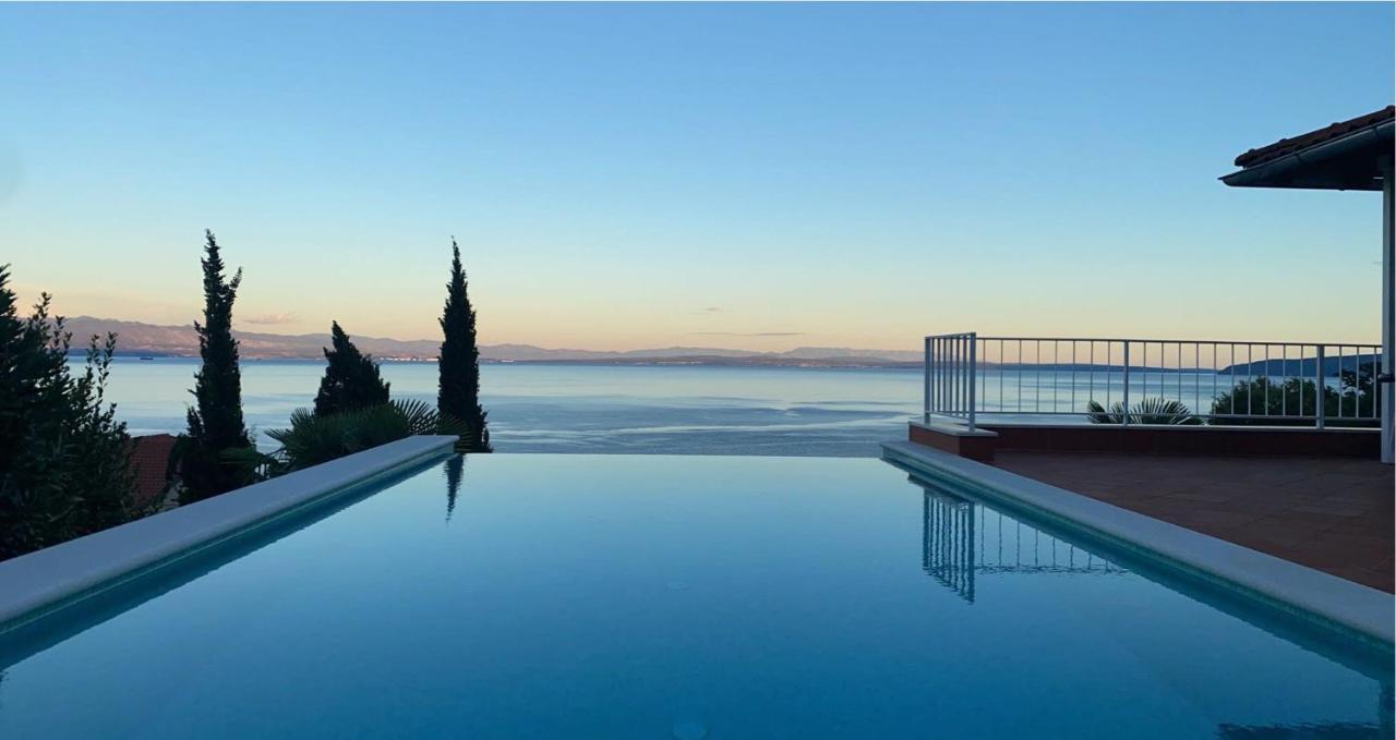 Villa Lovran - 150M To The Beach - Infinity Pool - Incredible Sea View - Fitnessraum Kültér fotó